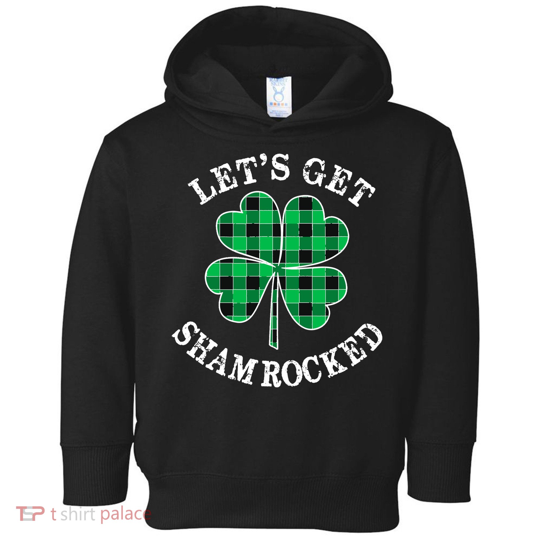 Let's Get Shamrocked: St. Patrick's Day Design With Clover Toddler Hoodie