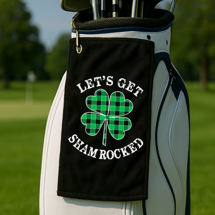 Let's Get Shamrocked: St. Patrick's Day Design With Clover Golf Towel