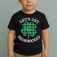 Let's Get Shamrocked: St. Patrick's Day Design With Clover Toddler T-Shirt