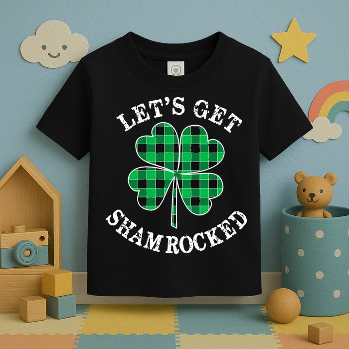 Let's Get Shamrocked: St. Patrick's Day Design With Clover Toddler T-Shirt