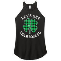 Let's Get Shamrocked: St. Patrick's Day Design With Clover Women's Perfect Tri Rocker Tank