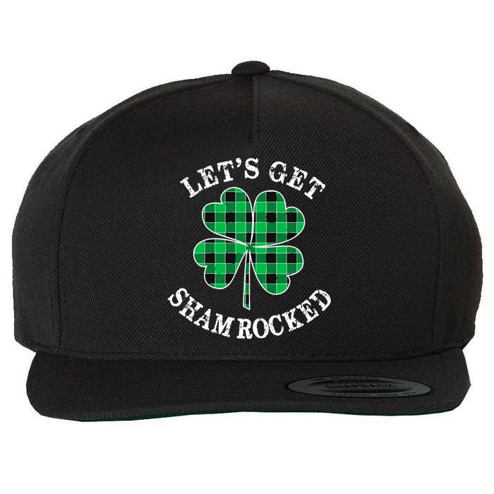 Let's Get Shamrocked: St. Patrick's Day Design With Clover Wool Snapback Cap