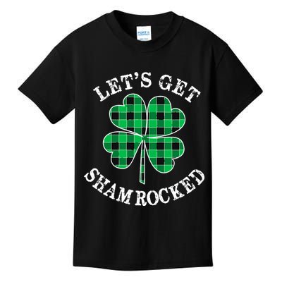 Let's Get Shamrocked: St. Patrick's Day Design With Clover Kids T-Shirt