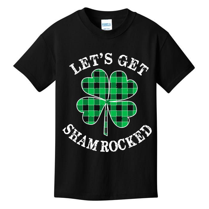 Let's Get Shamrocked: St. Patrick's Day Design With Clover Kids T-Shirt