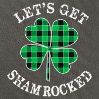 Let's Get Shamrocked: St. Patrick's Day Design With Clover Cotton Canvas Backpack