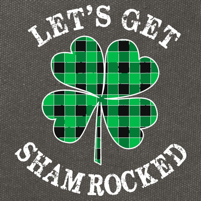 Let's Get Shamrocked: St. Patrick's Day Design With Clover Cotton Canvas Backpack