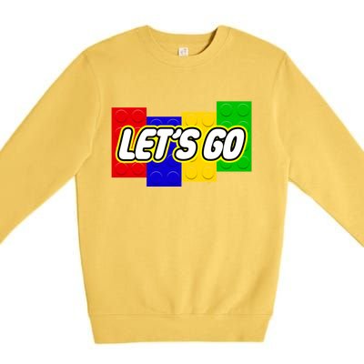 Let's Go Spoof Parody Logo Premium Crewneck Sweatshirt