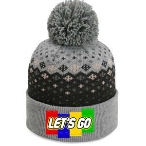 Let's Go Spoof Parody Logo The Baniff Cuffed Pom Beanie