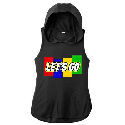 Let's Go Spoof Parody Logo Ladies PosiCharge Tri-Blend Wicking Draft Hoodie Tank