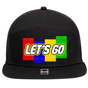 Let's Go Spoof Parody Logo 7 Panel Mesh Trucker Snapback Hat