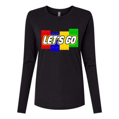 Let's Go Spoof Parody Logo Womens Cotton Relaxed Long Sleeve T-Shirt