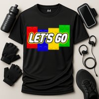 Let's Go Spoof Parody Logo Cooling Performance Crew T-Shirt
