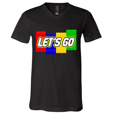 Let's Go Spoof Parody Logo V-Neck T-Shirt
