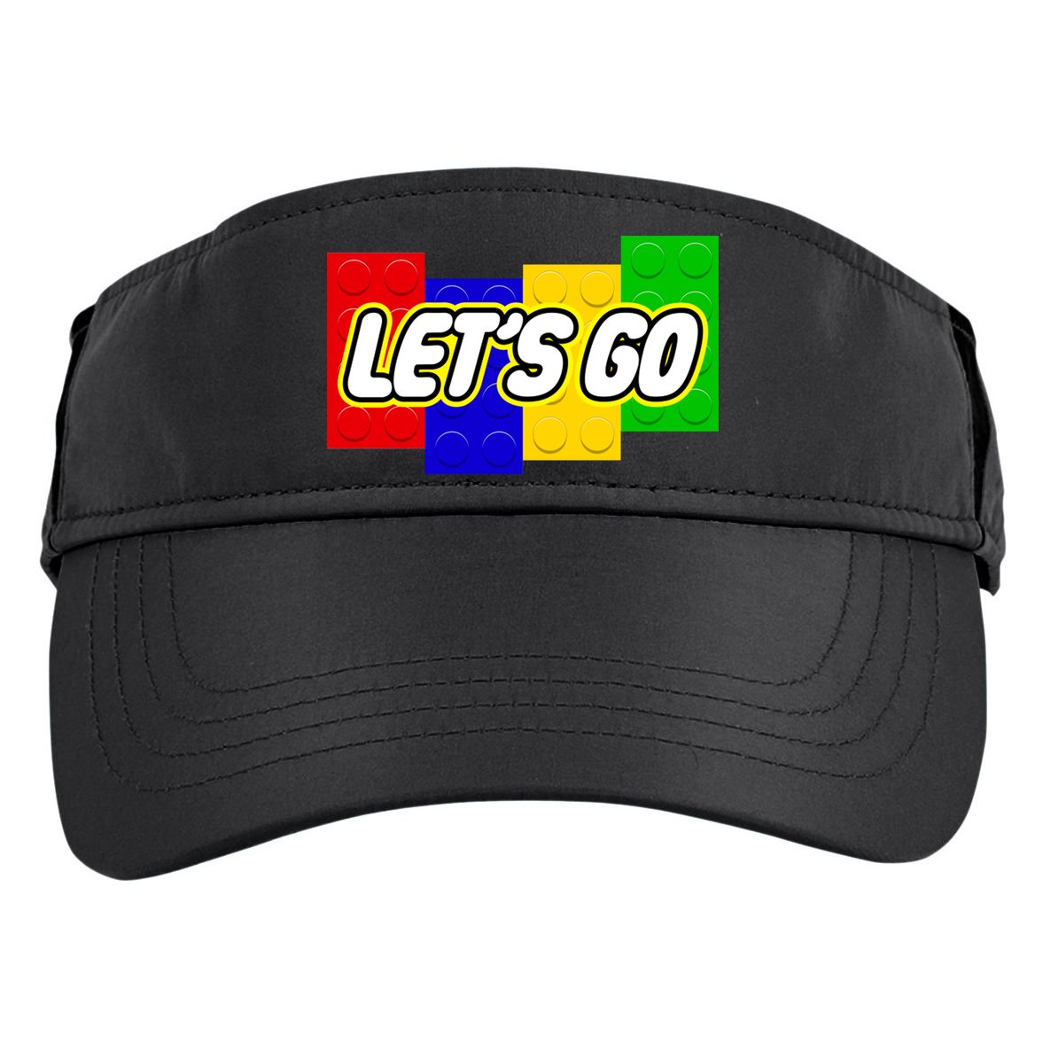 Let's Go Spoof Parody Logo Adult Drive Performance Visor