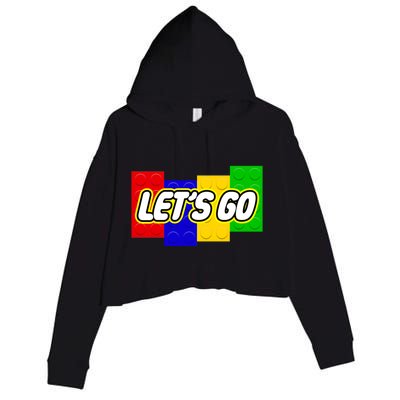 Let's Go Spoof Parody Logo Crop Fleece Hoodie