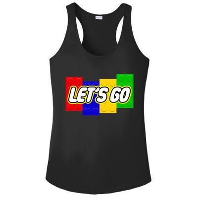 Let's Go Spoof Parody Logo Ladies PosiCharge Competitor Racerback Tank