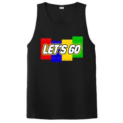 Let's Go Spoof Parody Logo PosiCharge Competitor Tank