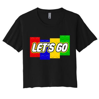 Let's Go Spoof Parody Logo Crop Top