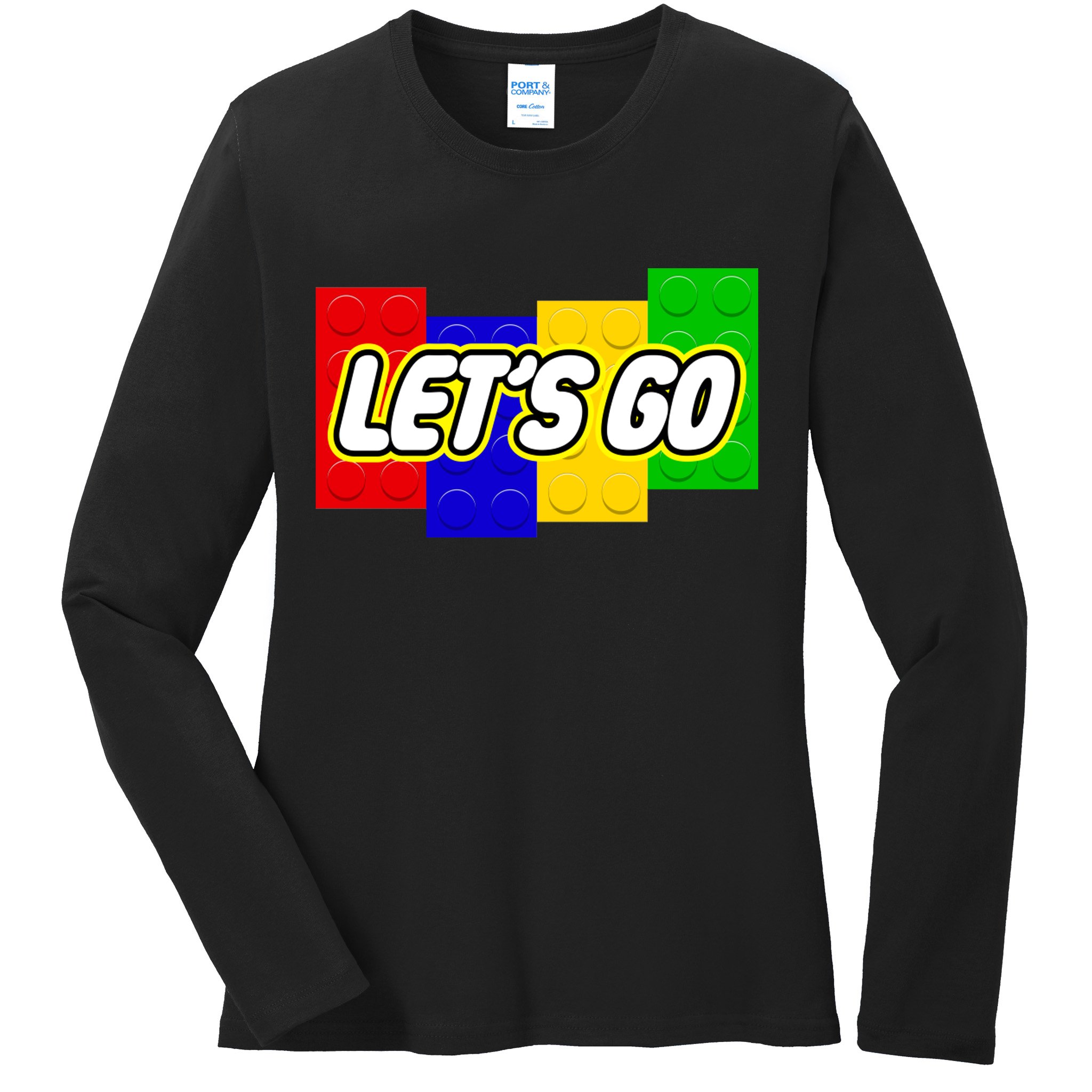 Let's Go Spoof Parody Logo Ladies Long Sleeve Shirt