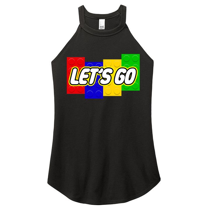 Let's Go Spoof Parody Logo Women's Perfect Tri Rocker Tank