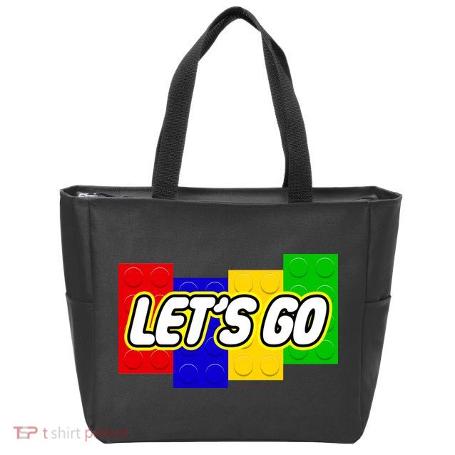 Let's Go Spoof Parody Logo Zip Tote Bag