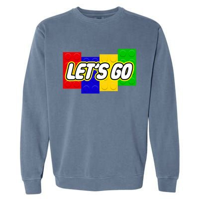 Let's Go Spoof Parody Logo Garment-Dyed Sweatshirt