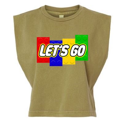 Let's Go Spoof Parody Logo Garment-Dyed Women's Muscle Tee