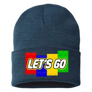 Let's Go Spoof Parody Logo Sustainable Knit Beanie