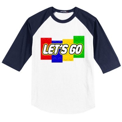 Let's Go Spoof Parody Logo Baseball Sleeve Shirt