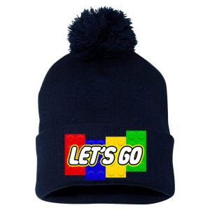 Let's Go Spoof Parody Logo Pom Pom 12in Knit Beanie