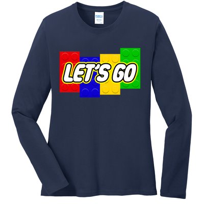 Let's Go Spoof Parody Logo Ladies Long Sleeve Shirt