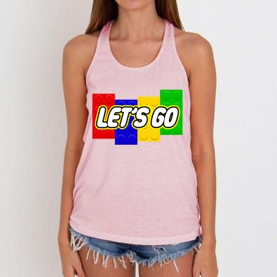 Let's Go Spoof Parody Logo Women's Knotted Racerback Tank