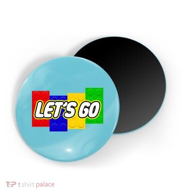 Let's Go Spoof Parody Logo Magnet