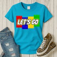 Let's Go Spoof Parody Logo Womens T-Shirt