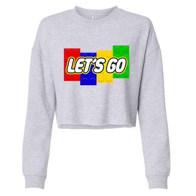 Let's Go Spoof Parody Logo Cropped Pullover Crew