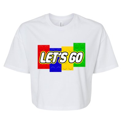 Let's Go Spoof Parody Logo Bella+Canvas Jersey Crop Tee