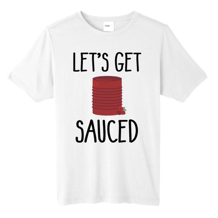 Let's Get Sauced  Funny Get Sauced Thanksgiving  Tall Fusion ChromaSoft Performance T-Shirt