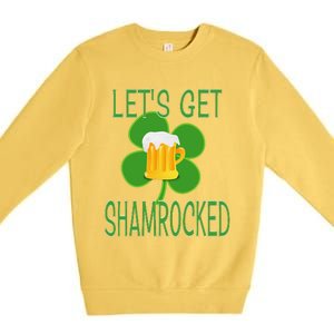 Let's Get Shamrocked St. Patty's Day Premium Crewneck Sweatshirt