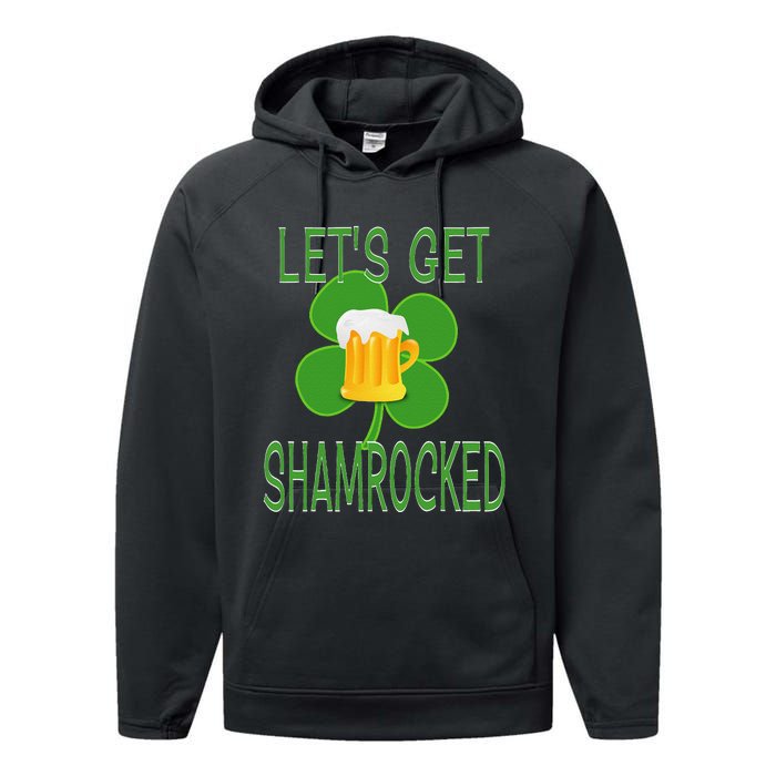 Let's Get Shamrocked St. Patty's Day Performance Fleece Hoodie