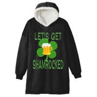 Let's Get Shamrocked St. Patty's Day Hooded Wearable Blanket