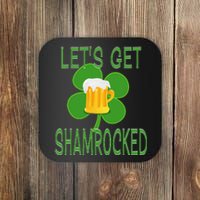 Let's Get Shamrocked St. Patty's Day Coaster