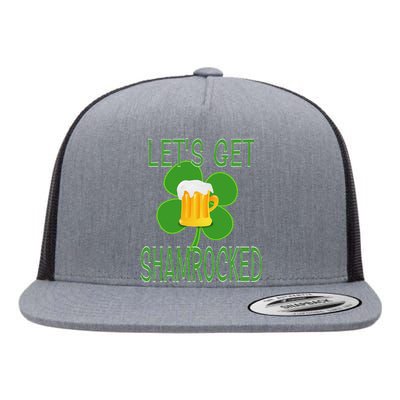 Let's Get Shamrocked St. Patty's Day Flat Bill Trucker Hat