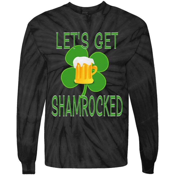 Let's Get Shamrocked St. Patty's Day Tie-Dye Long Sleeve Shirt