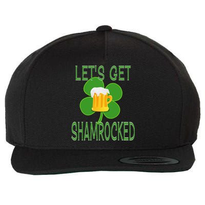 Let's Get Shamrocked St. Patty's Day Wool Snapback Cap