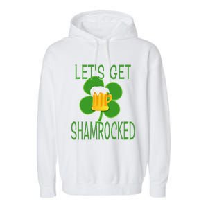 Let's Get Shamrocked St. Patty's Day Garment-Dyed Fleece Hoodie