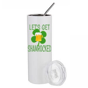 Let's Get Shamrocked St. Patty's Day Stainless Steel Tumbler