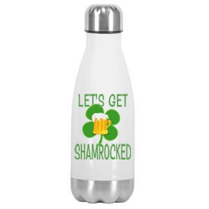 Let's Get Shamrocked St. Patty's Day Stainless Steel Insulated Water Bottle