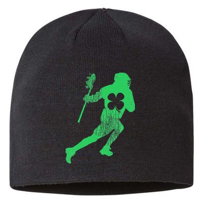 Lacrosse Gift St. Patrick's Day Shamrock Irish Saint Paddy's Sustainable Beanie