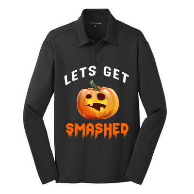 Lets Get Smashed Gift Silk Touch Performance Long Sleeve Polo