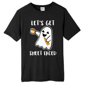 Let's Get Sheet Faced Boos Beer Drinking Boo Ghost Halloween Tall Fusion ChromaSoft Performance T-Shirt